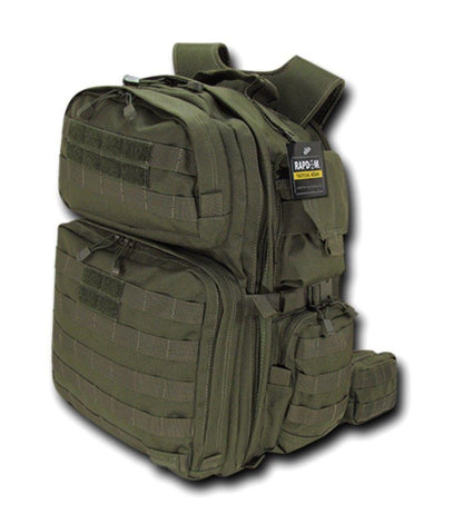 Molle Tactical Backpack Rucksack Bag Rex T-Rex Military Army Hiking Camping 38L-T-Rex - Black-