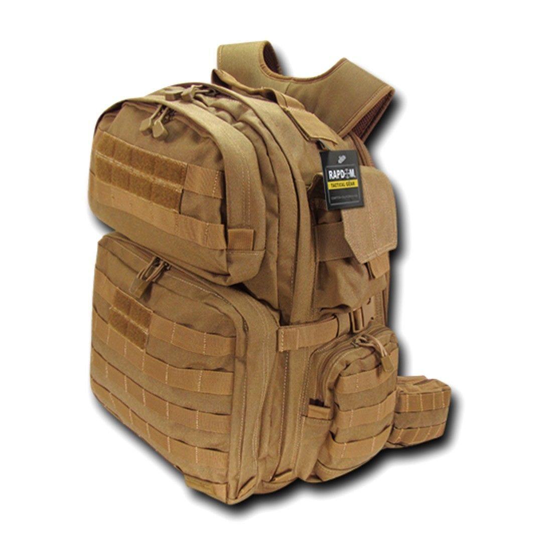 Molle Tactical Backpack Rucksack Bag Rex T-Rex Military Army Hiking Camping 38L-T-Rex - Black-