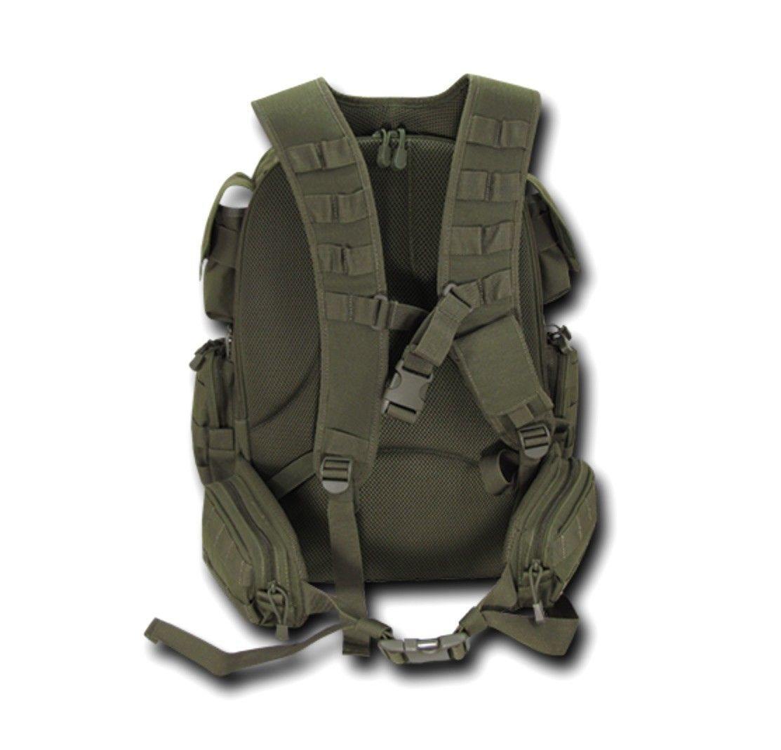 Molle Tactical Backpack Rucksack Bag Rex T-Rex Military Army Hiking Camping 38L-T-Rex - Black-