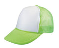 Neon Colors Summer Foam Mesh Trucker Blank Solid Plain Two Tone Snapback Hats Caps-NEON GREEN/WHITE-