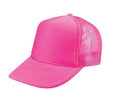 Neon Colors Summer Foam Mesh Trucker Blank Solid Plain Two Tone Snapback Hats Caps-NEON PINK-