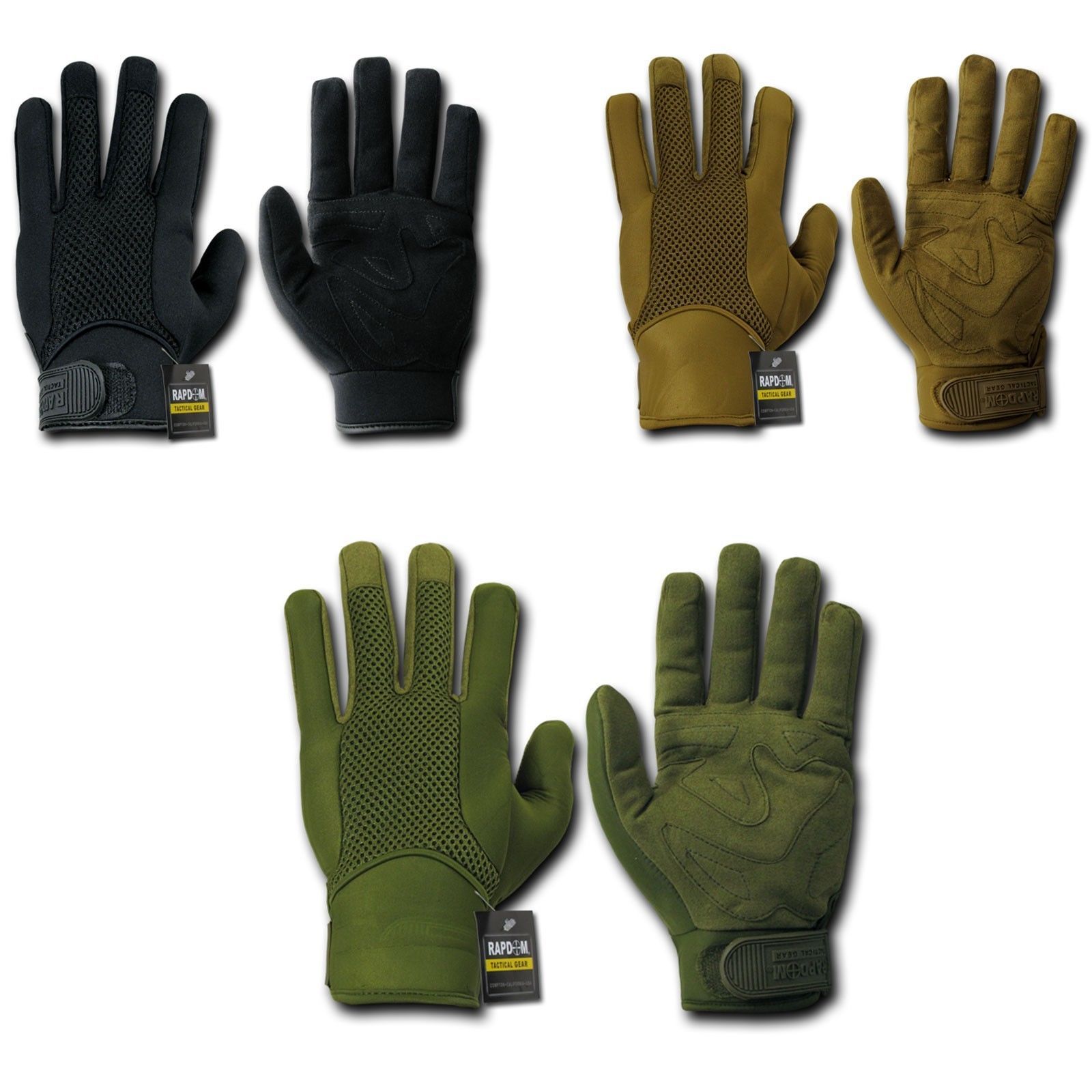 Neoprene Breathable Tactical Military Combat Patrol Gloves-Black-Small-