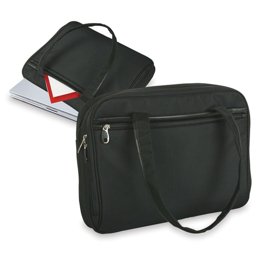 Cosmopolitan Compu Tote Bag Case Computer Zipper Black To Fit 16inch Laptop-