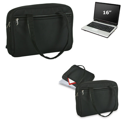 Cosmopolitan Compu Tote Bag Case Computer Zipper Black To Fit 16inch Laptop-