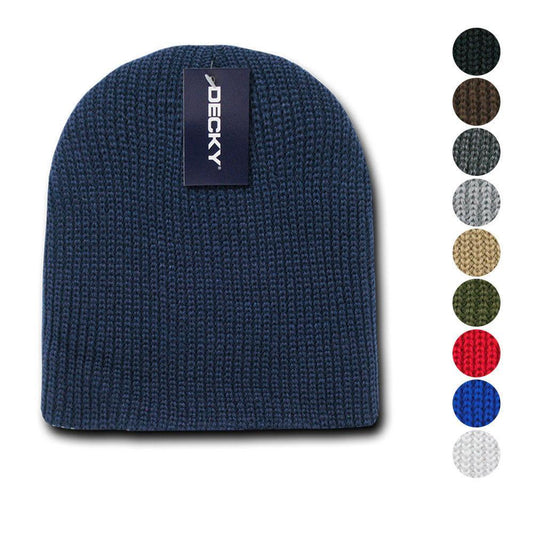 Decky Soft Beanies Gi Cuffless Watch Hats Caps Ski Skull Warm Winter-Black-