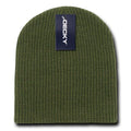 Decky Soft Beanies Gi Cuffless Watch Hats Caps Ski Skull Warm Winter-Olive-