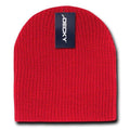 Decky Soft Beanies Gi Cuffless Watch Hats Caps Ski Skull Warm Winter-Red-