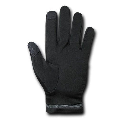 Nylon Liners Breathable Winter Tactical Patrol Military Black Gloves-Small-
