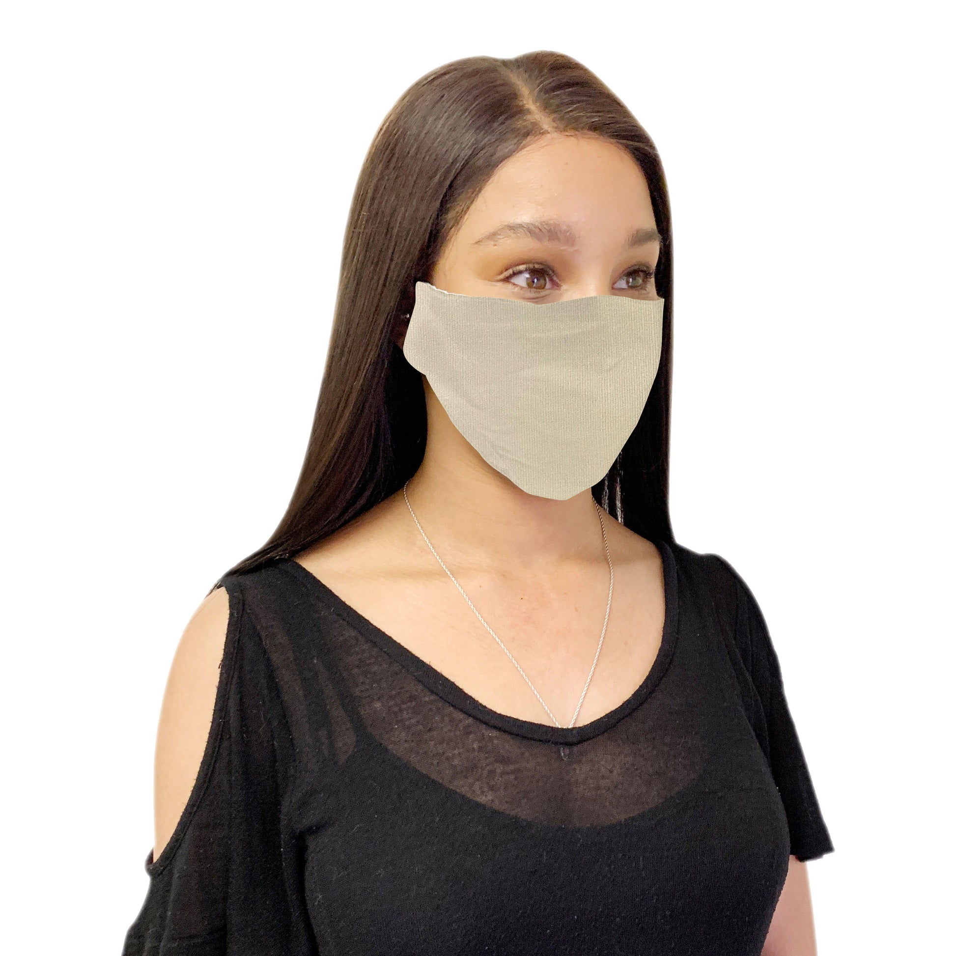 Cotton Face Mask Cloth Masks for Mouth Nose Washable Reusable Double Layer Covering Adjustable Ear Pack Lot-Black-1 Piece-