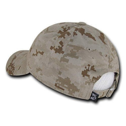 Patriotic USA American Team Tonal Flag Washed Cotton Polo Dad Caps Hats-Black-