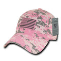 Patriotic USA American Team Tonal Flag Washed Cotton Polo Dad Caps Hats-PKD-