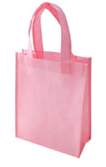 Plain Gifts Presents Bags Totes With Gusset 8inch X 10inch-Pink-