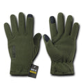 Polar Fleece Winter Thumb Fingertip Touch-Screen Compatible Gloves-Olive-Small-