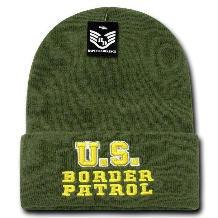 Rapid Dominance Police Fire Dept Security Sheriff Border Patrol Long Cuffed Warm Winter Beanies-Fire Department - Navy-