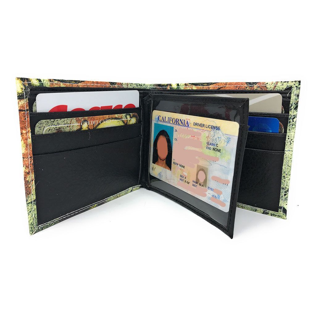 Printed Designs Bifold Wallets In Gift Box Cash Card Id Slots Mens Womens Youth-US 100 DOLLARS-
