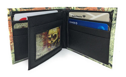 Printed Designs Bifold Wallets In Gift Box Cash Card Id Slots Mens Womens Youth-US 100 DOLLARS-