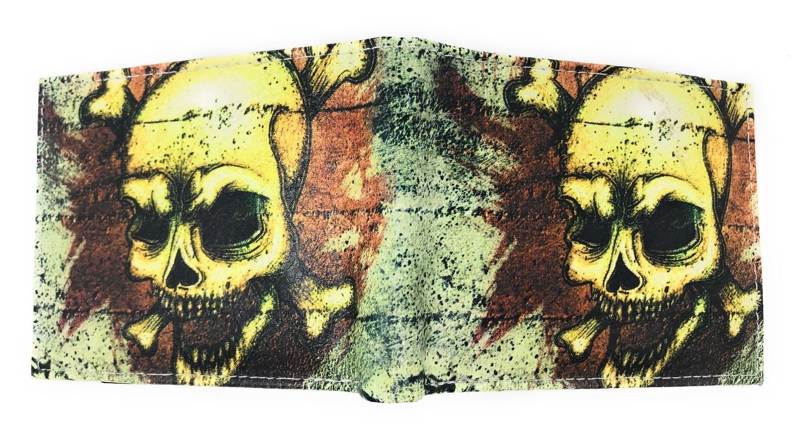 Printed Designs Bifold Wallets In Gift Box Cash Card Id Slots Mens Womens Youth-US 100 DOLLARS-