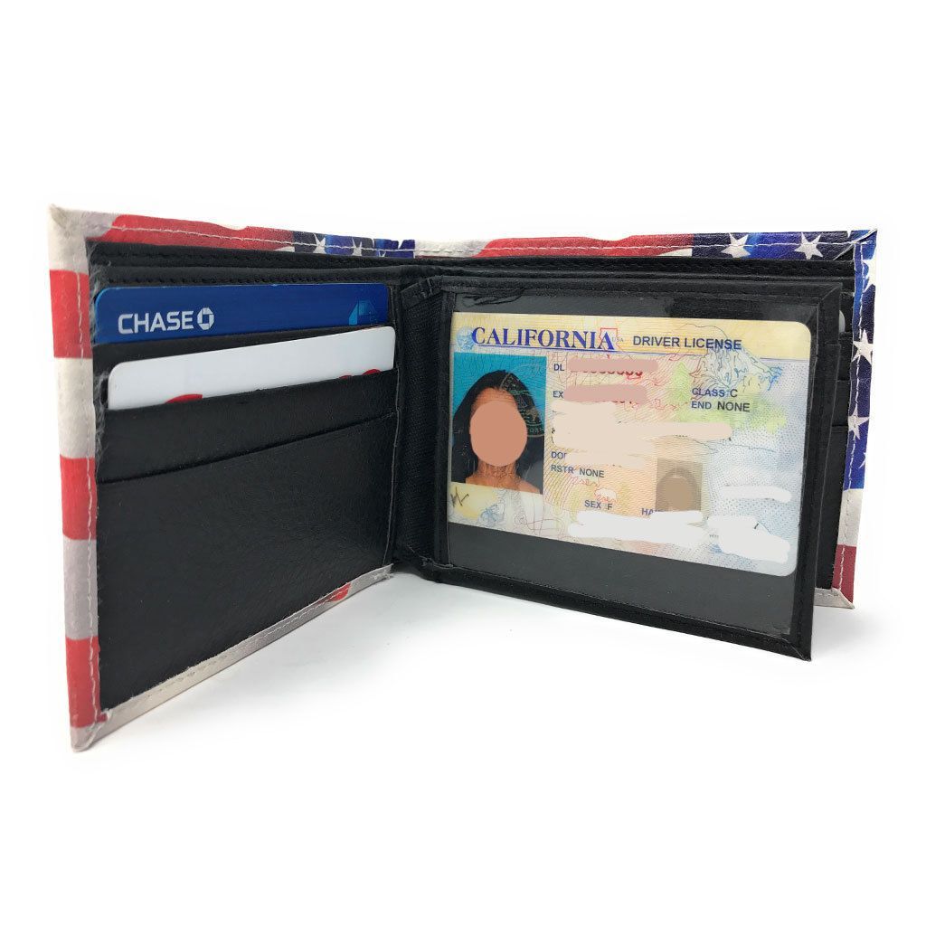 Printed Designs Bifold Wallets In Gift Box Cash Card Id Slots Mens Womens Youth-US 100 DOLLARS-
