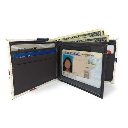 Printed Designs Bifold Wallets In Gift Box Cash Card Id Slots Mens Womens Youth-US 100 DOLLARS-