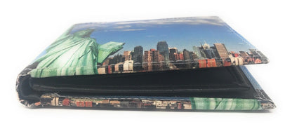 Printed Designs Bifold Wallets In Gift Box Cash Card Id Slots Mens Womens Youth-US 100 DOLLARS-