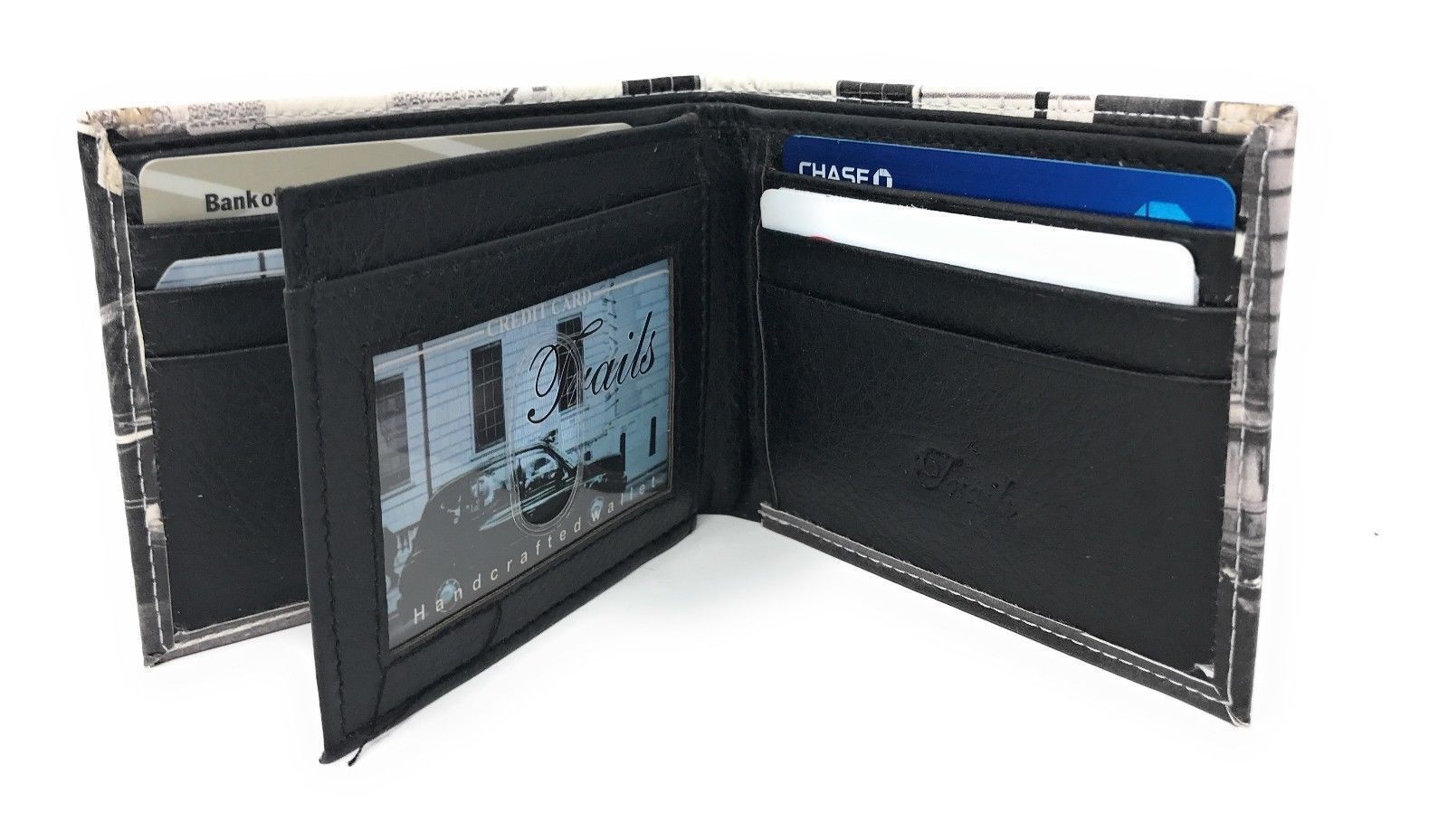 Printed Designs Bifold Wallets In Gift Box Cash Card Id Slots Mens Womens Youth-US 100 DOLLARS-
