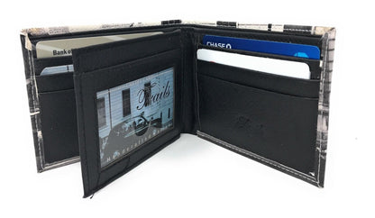 Printed Designs Bifold Wallets In Gift Box Cash Card Id Slots Mens Womens Youth-US 100 DOLLARS-