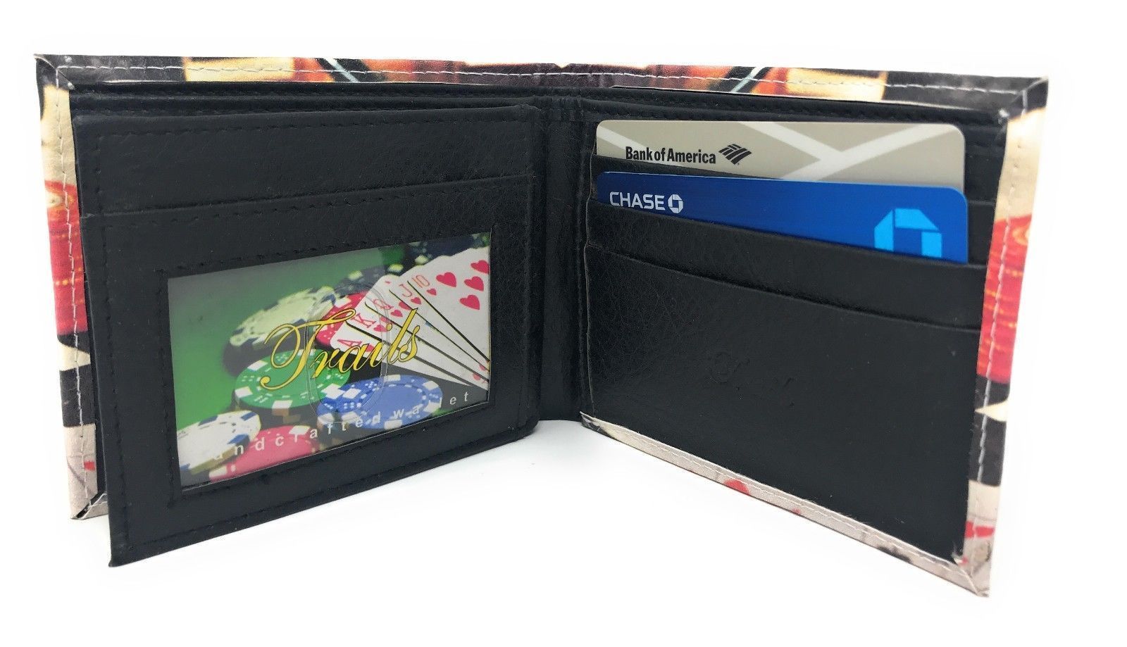 Printed Designs Bifold Wallets In Gift Box Cash Card Id Slots Mens Womens Youth-US 100 DOLLARS-