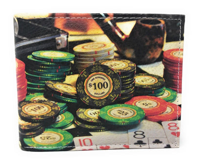 Printed Designs Bifold Wallets In Gift Box Cash Card Id Slots Mens Womens Youth-US 100 DOLLARS-