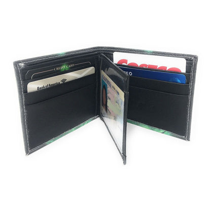 Printed Designs Bifold Wallets In Gift Box Cash Card Id Slots Mens Womens Youth-US 100 DOLLARS-