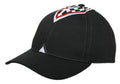 Racing Checkers 6 Panel 100% Brushed Cotton Low Crown Baseball Hats Caps-BLACK-