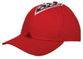 Racing Checkers 6 Panel 100% Brushed Cotton Low Crown Baseball Hats Caps-RED-