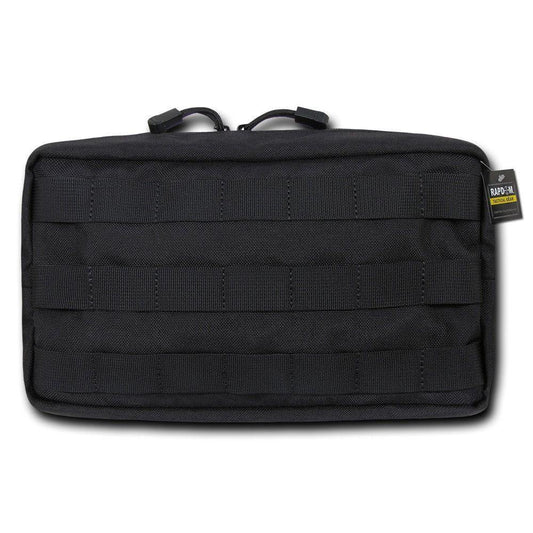 RAPDOM 10X6 Molle Utility Storage Pouch Horizontal Tactical Gear Military-Black-
