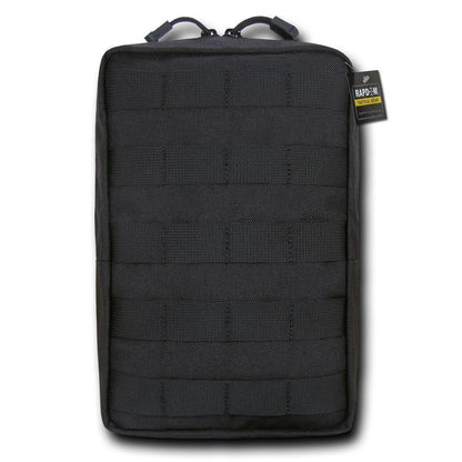 RAPDOM 6X10 Utility Pouch Vertical Tactical Gear Military-Black-