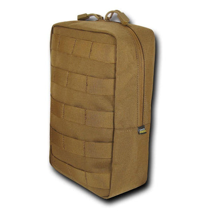 RAPDOM 6X10 Utility Pouch Vertical Tactical Gear Military-Black-