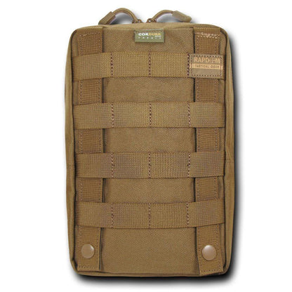 RAPDOM 6X10 Utility Pouch Vertical Tactical Gear Military-Black-