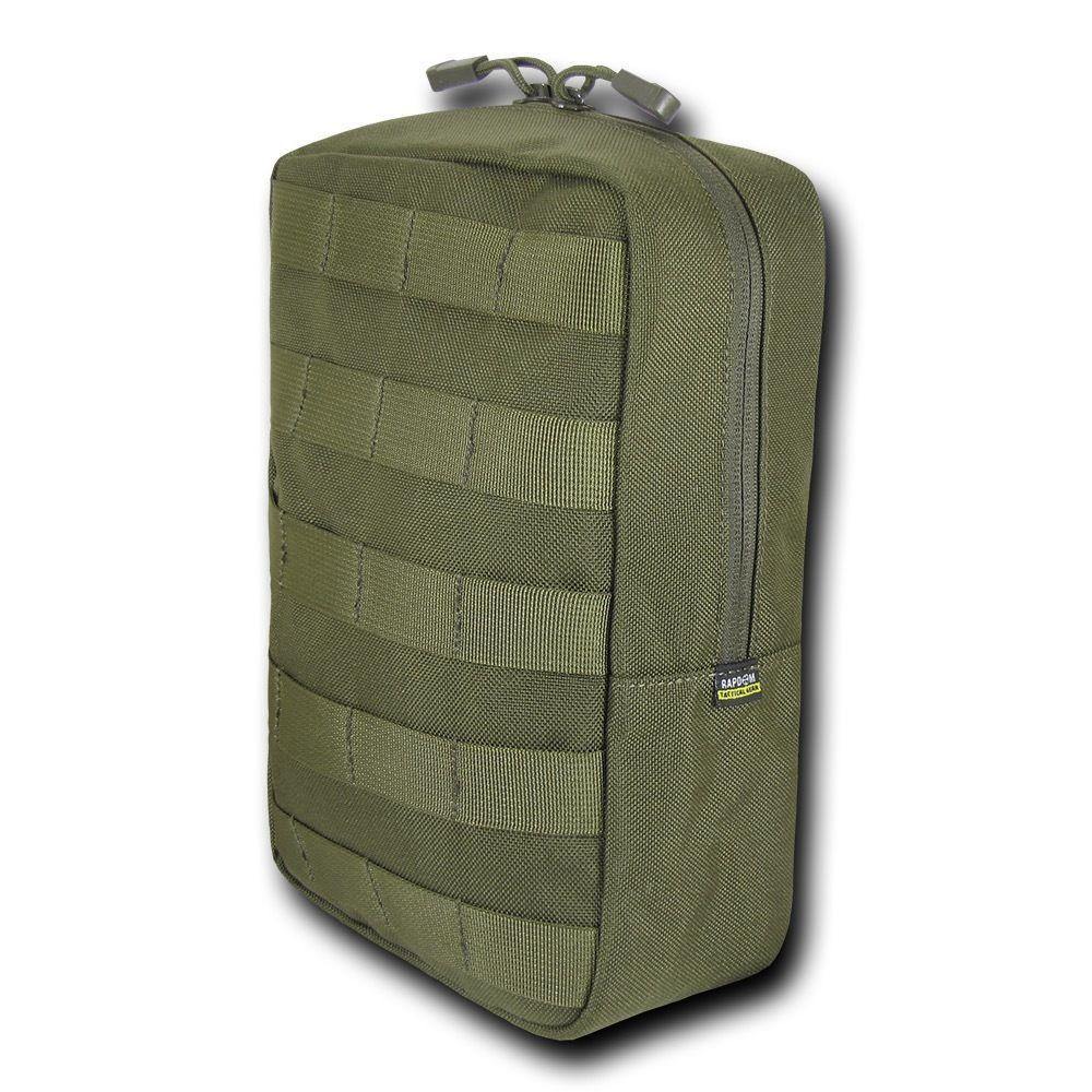 RAPDOM 6X10 Utility Pouch Vertical Tactical Gear Military-Black-