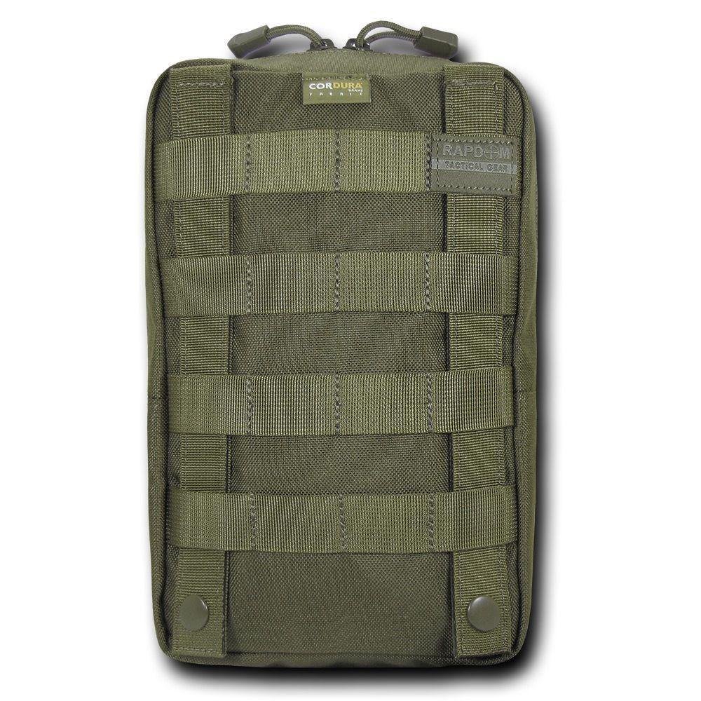 RAPDOM 6X10 Utility Pouch Vertical Tactical Gear Military-Black-