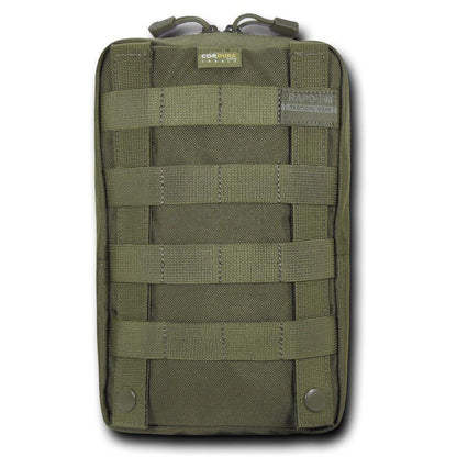RAPDOM 6X10 Utility Pouch Vertical Tactical Gear Military-Black-