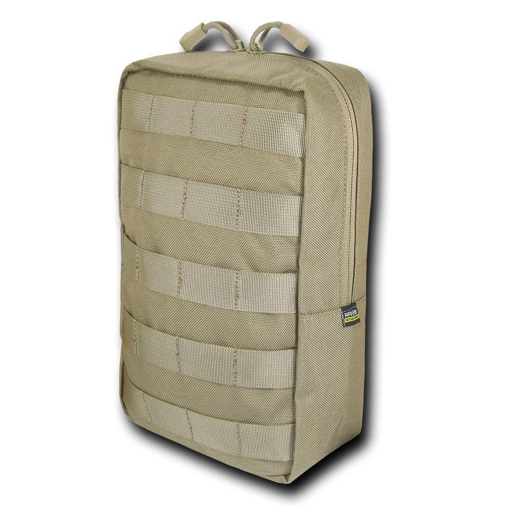 RAPDOM 6X10 Utility Pouch Vertical Tactical Gear Military-Black-