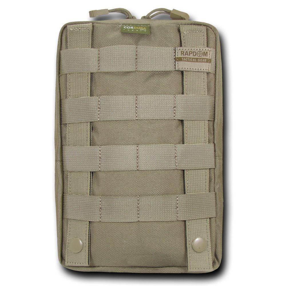 RAPDOM 6X10 Utility Pouch Vertical Tactical Gear Military-Black-