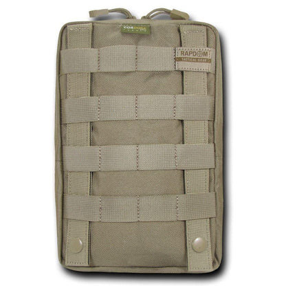 RAPDOM 6X10 Utility Pouch Vertical Tactical Gear Military-Black-