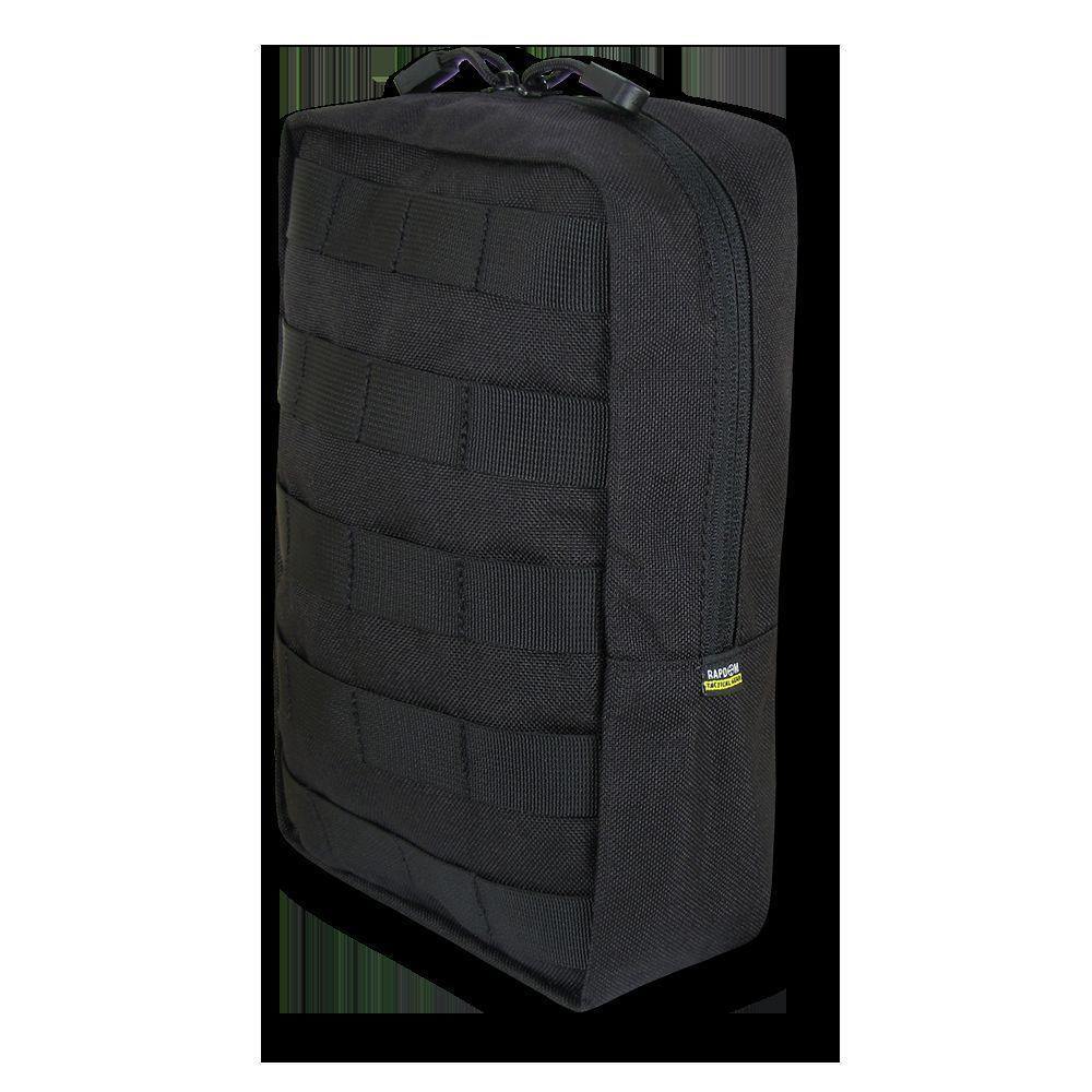 RAPDOM 6X10 Utility Pouch Vertical Tactical Gear Military-Black-