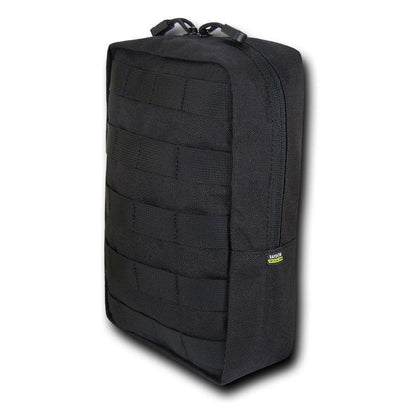 RAPDOM 6X10 Utility Pouch Vertical Tactical Gear Military-Black-