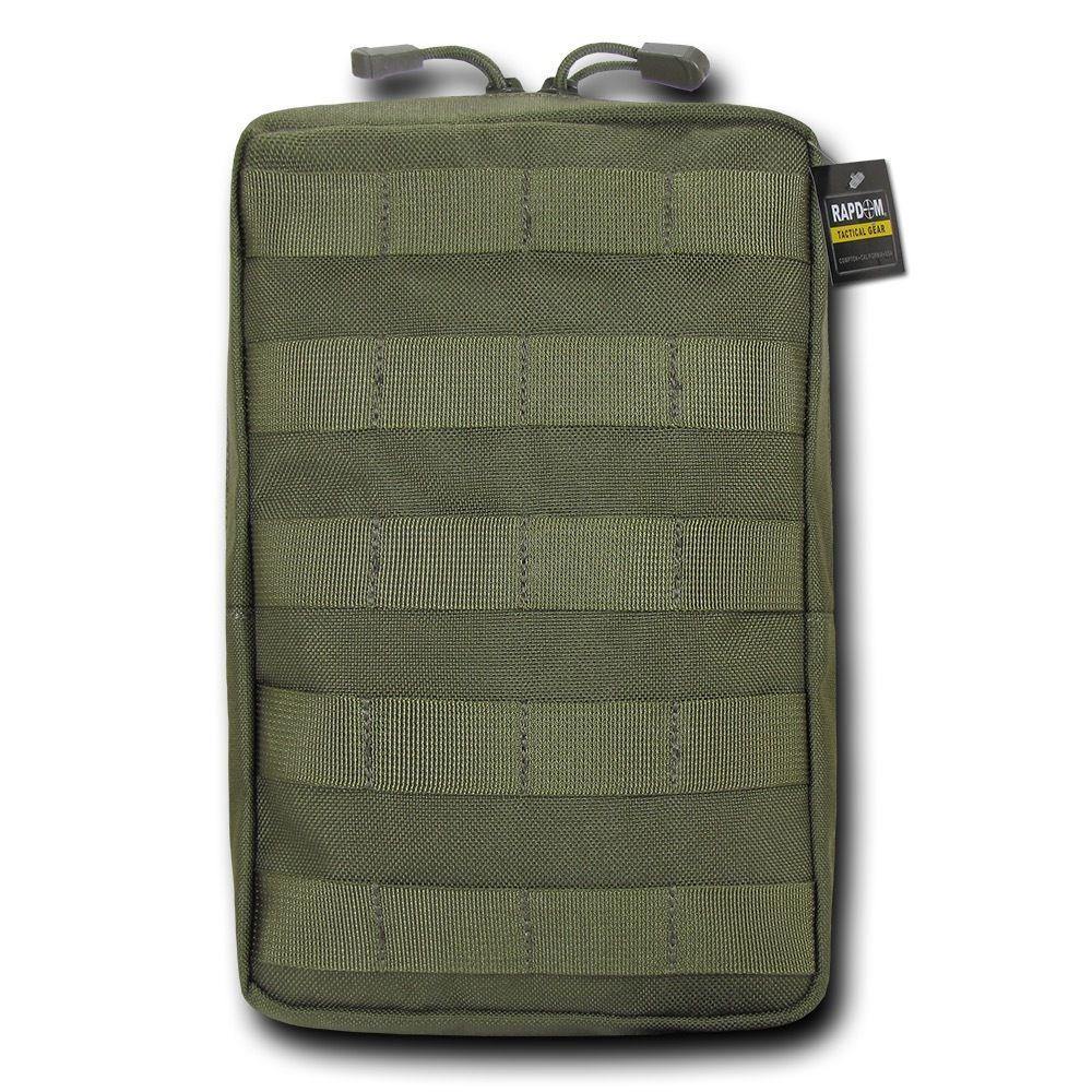 RAPDOM 6X10 Utility Pouch Vertical Tactical Gear Military-Black-