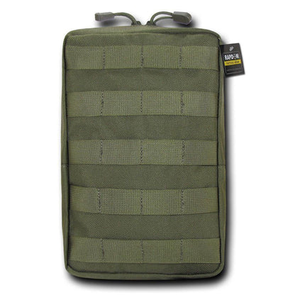 RAPDOM 6X10 Utility Pouch Vertical Tactical Gear Military-Black-