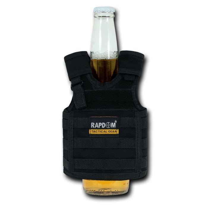 Rapdom Can Bottle Cooler Beverage Insulator Tactical Vest Beer Soda Upto 40Oz-