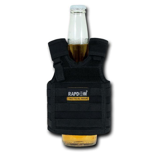 Rapdom Can Bottle Cooler Beverage Insulator Tactical Vest Beer Soda Upto 40Oz-
