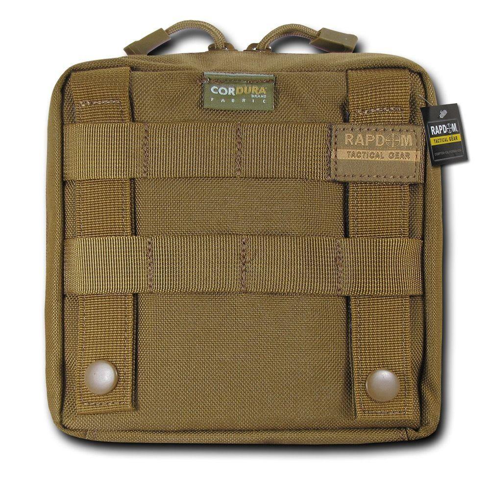 RAPDOM Compact Utility Pouch Bag Travel Tactical Gear Military Army Molle 6X6-Black-