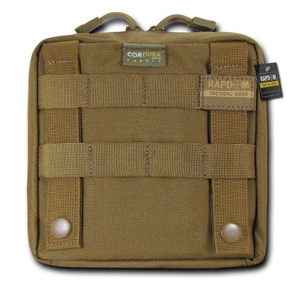 RAPDOM Compact Utility Pouch Bag Travel Tactical Gear Military Army Molle 6X6-Black-