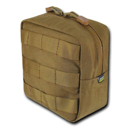 RAPDOM Compact Utility Pouch Bag Travel Tactical Gear Military Army Molle 6X6-Black-